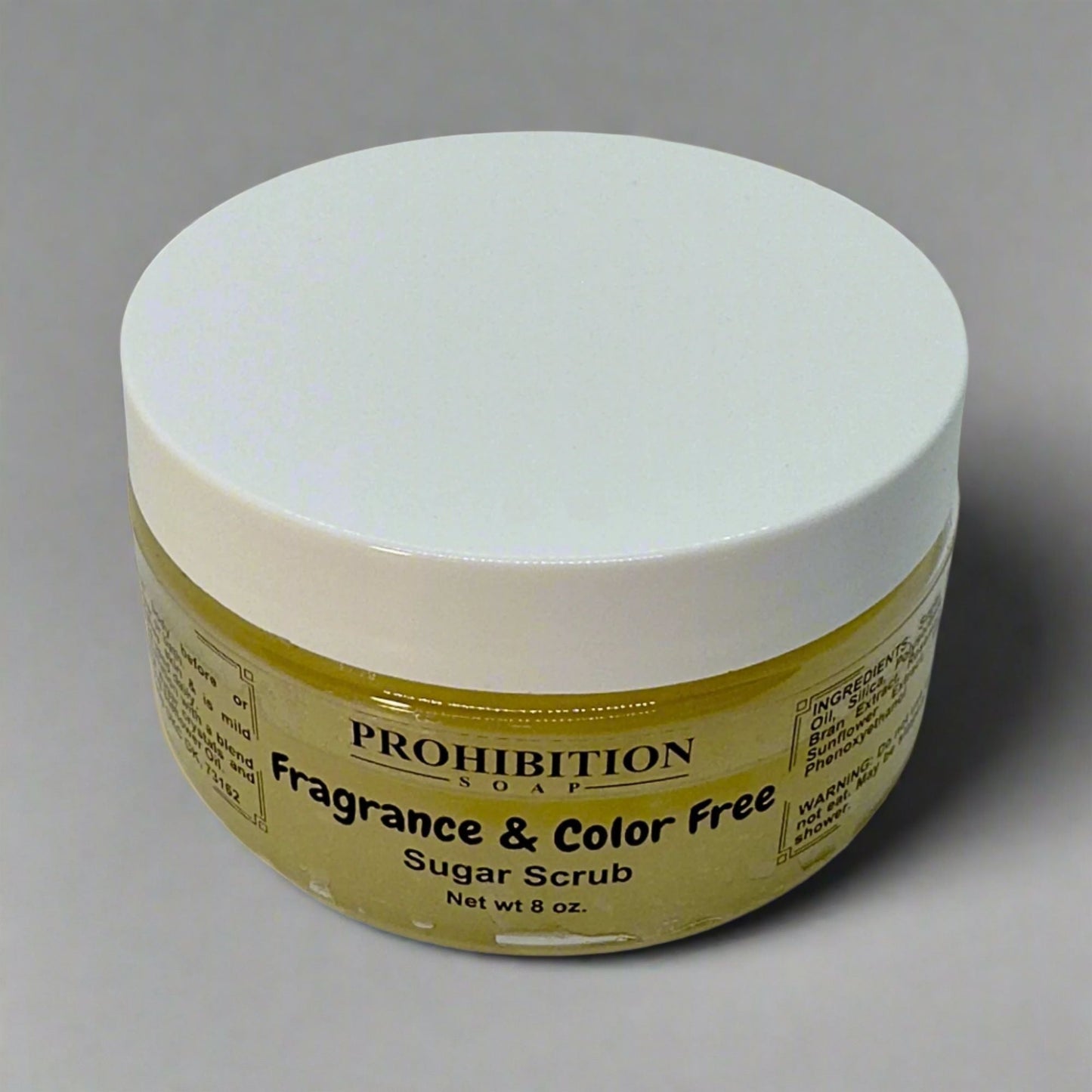 Fragrance & Color Free Sugar Scrub