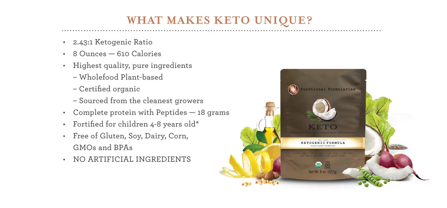 Functional Formularies Keto, Ketogenic Feeding Tube Formula