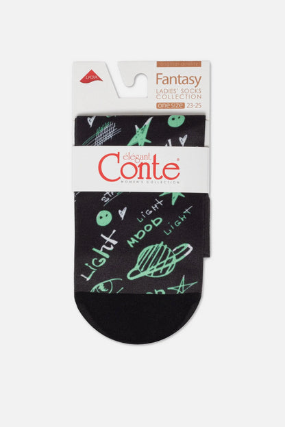 Dense Socks Conte Fantasy 913 - Moon Pattern