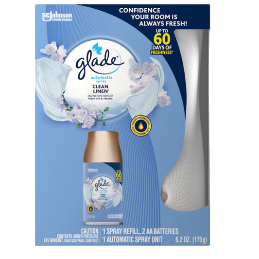 Glade Clean Linen Spray Kit (2 pcs)