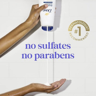Dove Deep Moisture Body Wash Nourishes the Driest Skin 24hr Lotion-Soft Skin 30.6 fl oz - New