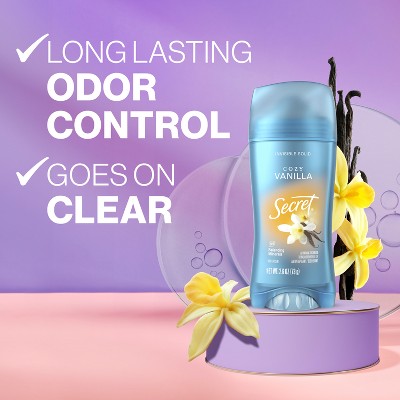 Secret Invisible Solid Antiperspirant & Deodorant Vanilla Scent 2.6oz - New