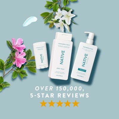 Native Body Wash for Women & Men Cashmere & Rain Sulfate Free with Pump 36 fl oz - New