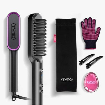 TYMO Ring Hair Straightening Comb Black - Imperfect Box