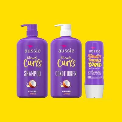 Aussie 3 Minutes Miracle Curls Detangling Deep Conditioner  8 fl oz - New