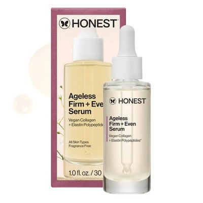 Honest Beauty Ageless Firm and Even Serum with Vegan Collagen and Niacinamide 1.0 fl oz - Imperfect Box