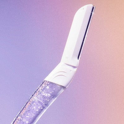 Billie Sparkle Dermaplaning Starter Kit Reusable Handle + 3 Refill Blades - Imperfect Box