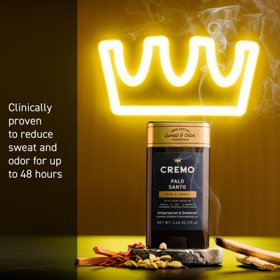 Cremo Solid Antiperspirant Palo Santo 2.65oz - New