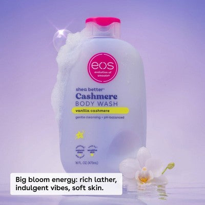 eos Shea Better Cashmere Body Wash Vanilla Cashmere 16 fl oz - New