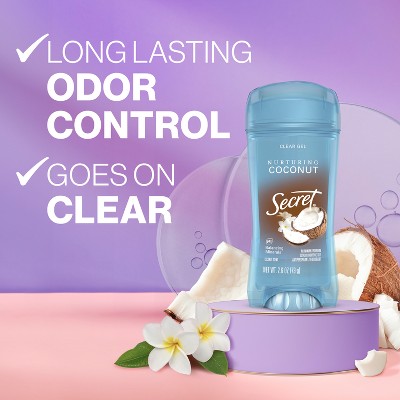 Secret Fresh Clear Gel Antiperspirant & Deodorant Coconut Scent 2.6oz - New
