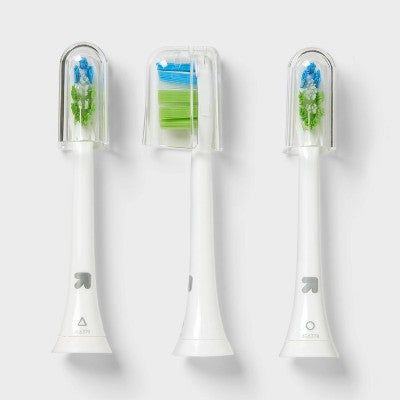 up&up Anti-Plaque Sonic Brush Heads 3ct - Imperfect Box