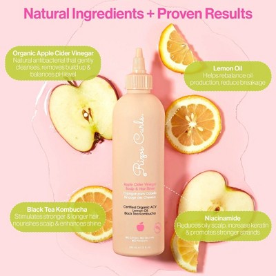 Rizos Curls Apple Cider Vinegar Scalp & Hair Rinse 10 fl oz - Imperfect Container