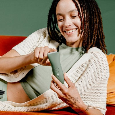 Meridian Trimmer Original Pubic &#38; Body Hair Trimmer for Men &#38; Women, Below-the-Belt Groomer, Ball Trimmer, Bikini Trimmer - Sage