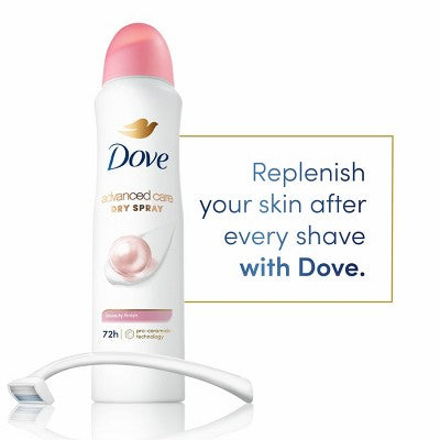 Dove Beauty Advanced Care Beauty Finish 72-Hour Women's Antiperspirant & Deodorant Dry Spray 3.8oz - New
