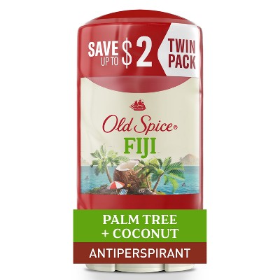 Old Spice Men's Fiji with Palm Tree Antiperspirant & Deodorant 2.6oz/2pk - New