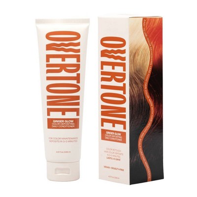 Overtone Ginger Glow Daily Conditioner- Semi-Permanent Copper 4.5 oz - New