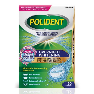 Polident Overnight Cleanser 90ct - Imperfect Box