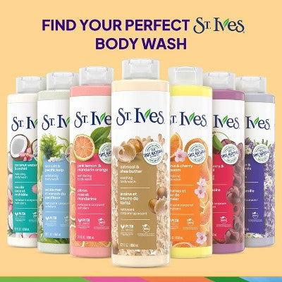 St. Ives Oatmeal & Shea Butter Plant Based Natural Body Wash Soap 22 fl oz - Imperfect Container