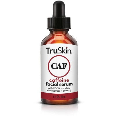 TruSkin Caffeine Facial Serum with Matcha Green Tea and Ginseng 1 fl oz - New