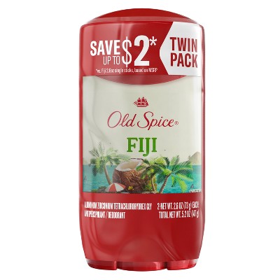 Old Spice Men's Fiji with Palm Tree Antiperspirant & Deodorant 2.6oz/2pk - New