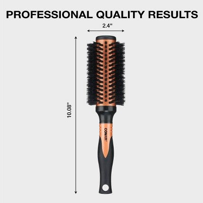 Conair Copper Pro Mixed Boar Bristle Round Hair Brush Medium Barrel All Hair - Imperfect Box