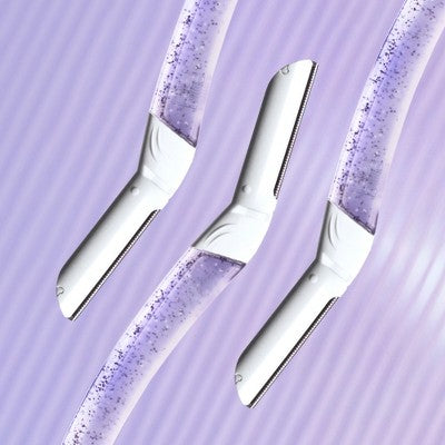 Billie Sparkle Dermaplaning Starter Kit Reusable Handle + 3 Refill Blades - Imperfect Box