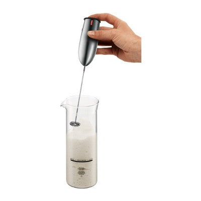 Bodum Schiuma Milk Frother Stainless Steel: Handheld Frother Wand for Coffee, Battery-Powered, Silver - Imperfect Box