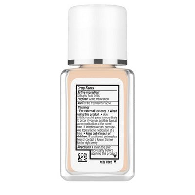 Neutrogena Skin Clearing Oil-Free Liquid Foundation with Salicylic Acid 30 Buff 1 fl oz - Imperfect Container