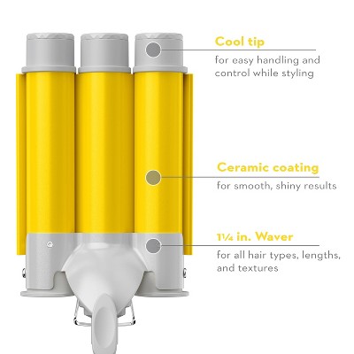 Conair Style Chemistry Triple Barrel Hair Waver Attachment For Use With Style Chemistry Starter Kit Power Handle - Imperfect Box