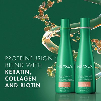 Nexxus Unbreakable Care Sulfate & Silicone Free Biotin Conditioner For Fine & Thin Hair with Keratin 13.5 fl oz - Imperfect Container