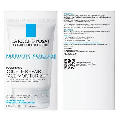 La Roche Posay Toleriane Double Repair Face Moisturizer with Ceramide and Niacinamide 3.38 fl oz - Missing Box