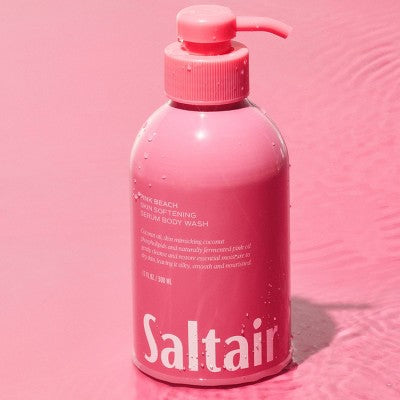 Saltair Pink Beach Serum Body Wash Coconut Scent 17 fl oz - Imperfect Container