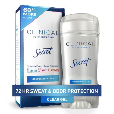 Secret Clinical Strength Clear Gel Antiperspirant & Deodorant for Women  2.6oz - Imperfect Box