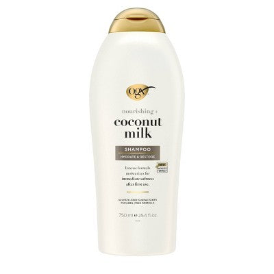 OGX Nourishing Coconut Milk Moisturizing Shampoo for Strong & Healthy Hair 25.4 fl oz - New