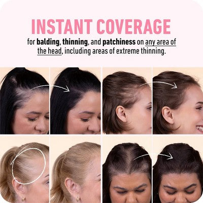 BOLDIFY Root Touch Up Powder with Brush, Covers Thinning Hair & Grays, Water-Resistant Light Blonde - Imperfect Container