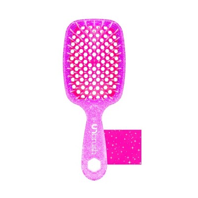 UNbrush Detangler Hair Brush Glitter Rose Quartz - Imperfect Box