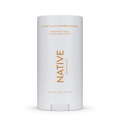 Native Solid Deodorant for Men & Women Vanilla & Sandalwood Aluminum-Free 2.65oz - New