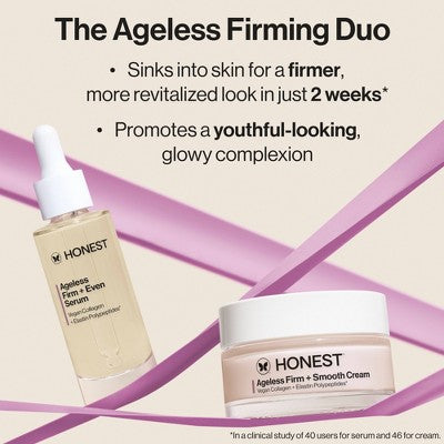 Honest Beauty Ageless Firm and Even Serum with Vegan Collagen and Niacinamide 1.0 fl oz - Imperfect Box