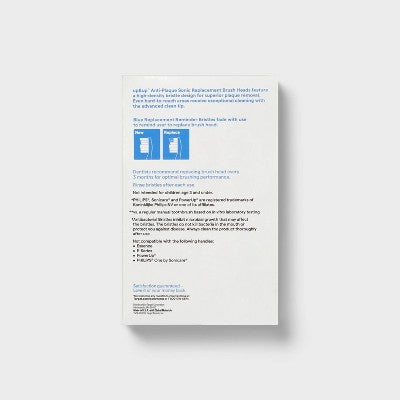 Anti-Plaque Sonic Brush Heads up&up - Imperfect Box