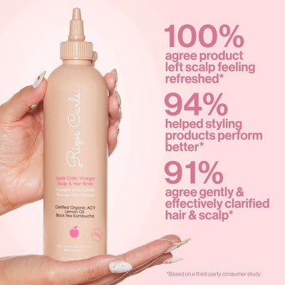 Rizos Curls Apple Cider Vinegar Scalp & Hair Rinse 10 fl oz - Imperfect Container
