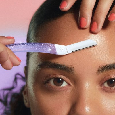 Billie Sparkle Dermaplaning Starter Kit Reusable Handle + 3 Refill Blades - Imperfect Box