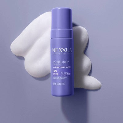 Nexxus Hy-Volume Leave-In Cloud Foam Hair Mousse with Collagen Protein & Hyaluronic Acid 5.5 fl oz - New