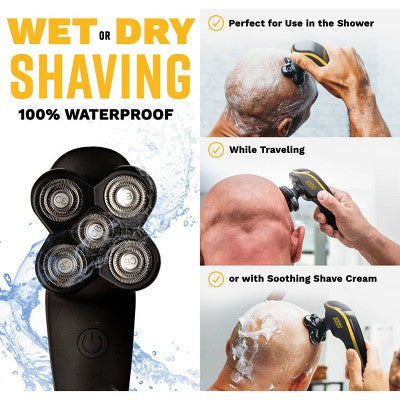 The Cut Buddy Bald Buddy Electric Cordless Head Shaver for Bald Men with Water Resistant Replaceable Head and Ergonomic Handle - Imperfect Box