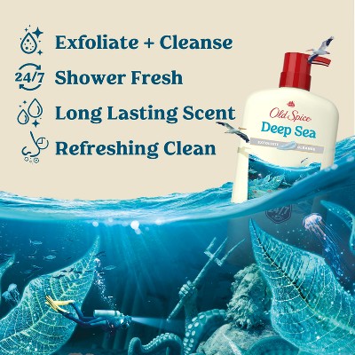 Old Spice Men's Body Wash Deep Cleanse with Deep Sea Minerals 30 fl oz - Imperfect Container