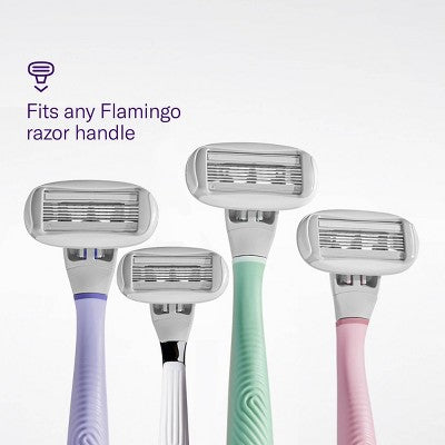 Flamingo Women's Razor Blade Refills 5 Blade Refill Cartridges 8ct - Imperfect Box