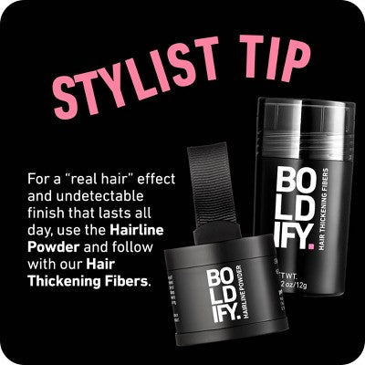 BOLDIFY Root Touch Up Powder with Brush, Covers Thinning Hair & Grays, Water-Resistant Light Blonde - Imperfect Container