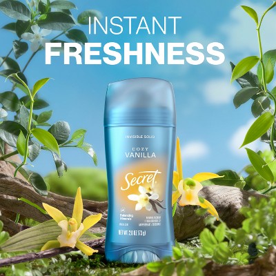 Secret Invisible Solid Antiperspirant & Deodorant Vanilla Scent 2.6oz - New