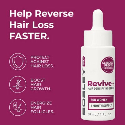 BosleyMD Revive + Densifying Hair Regrowth Serum for Women 1 fl oz - Imperfect Box