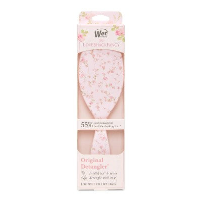 Wet Brush x LoveShackFancy Original Detangler Hair Brush English Ivy Pink - Imperfect Box