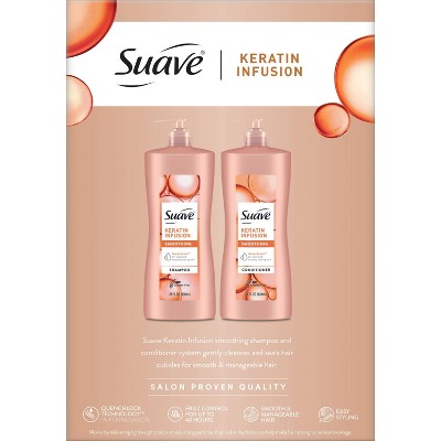Suave Professionals Keratin Infusion Smoothing Shampoo and Conditioner 56 fl oz - Imperfect Box